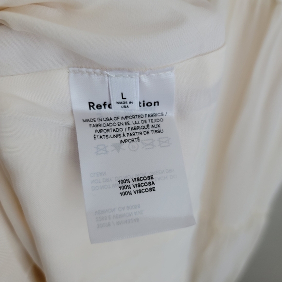 Reformation Nira Dress in Ivory size L NWT - Picture 11 of 12